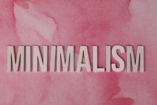 Minimalism and reduced stress levels