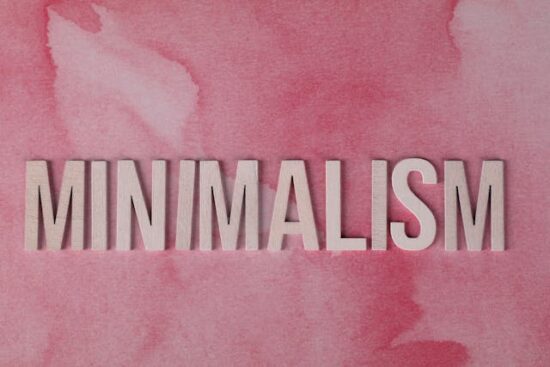 Minimalism and reduced stress levels